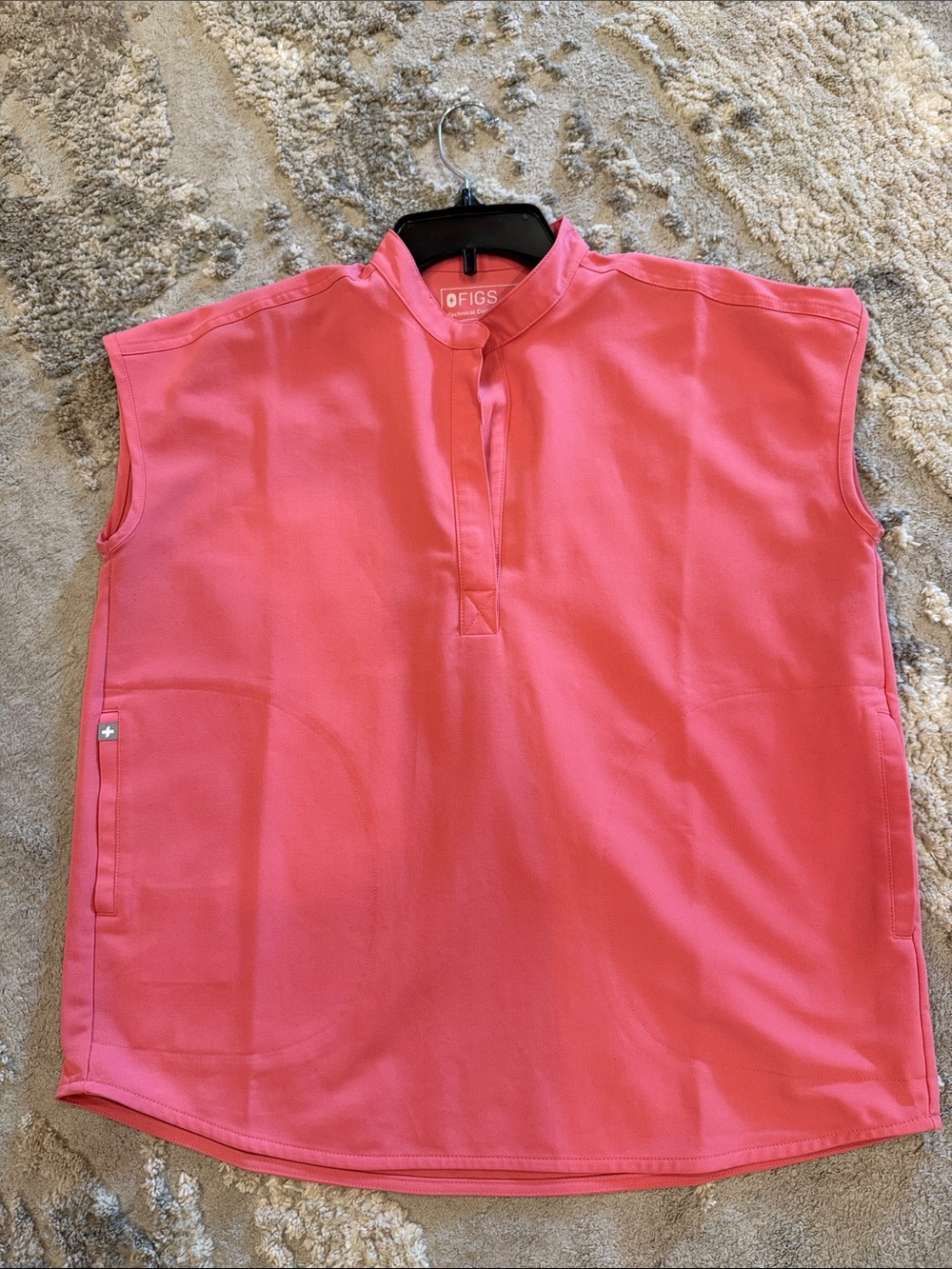 FIGS Women’s Top in Coral Pink